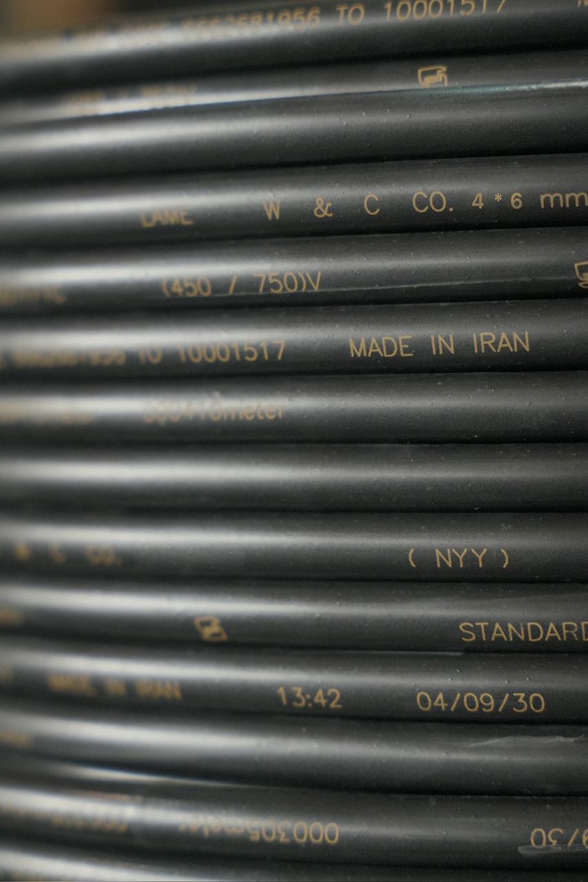 کابل برق زمینی 6x4 مسی روکش PVC مناسب مصارف ساختمانی و صنعتی